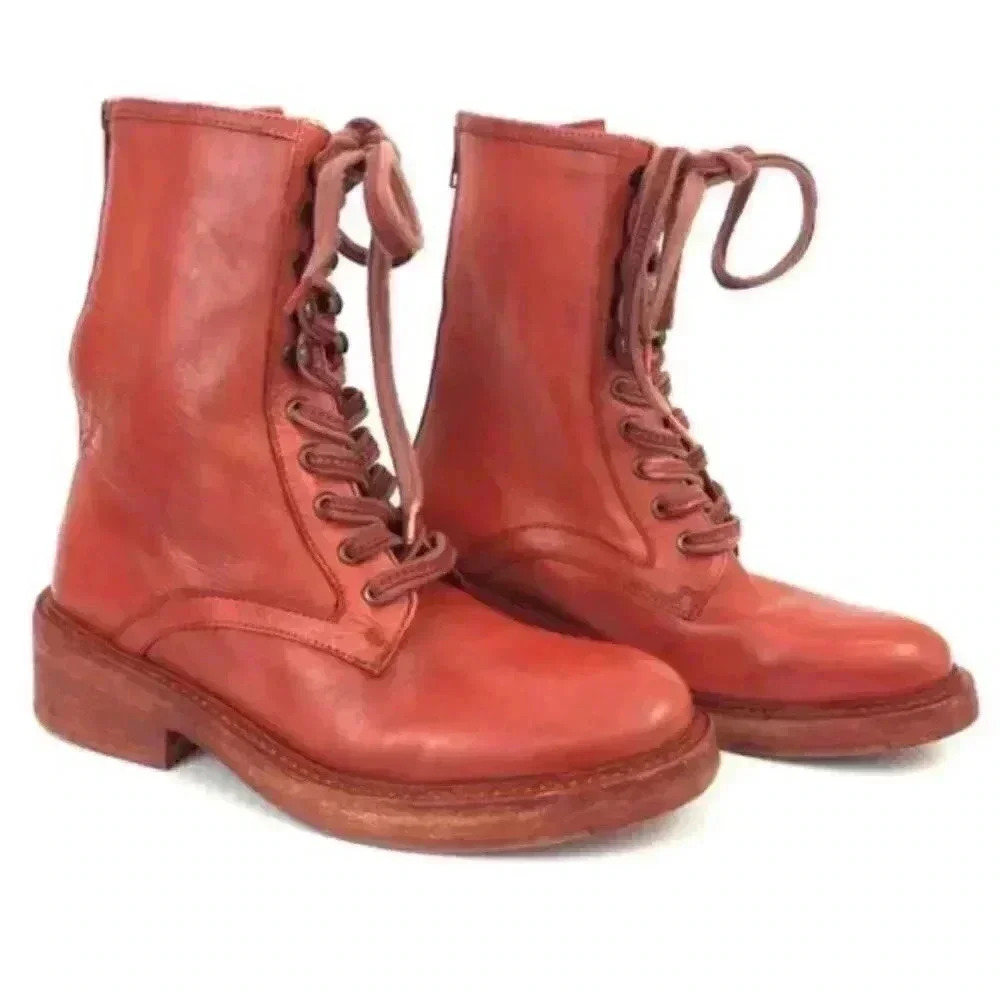 Free People Santa Fe Lace Up Boots - Picture 3 of 4